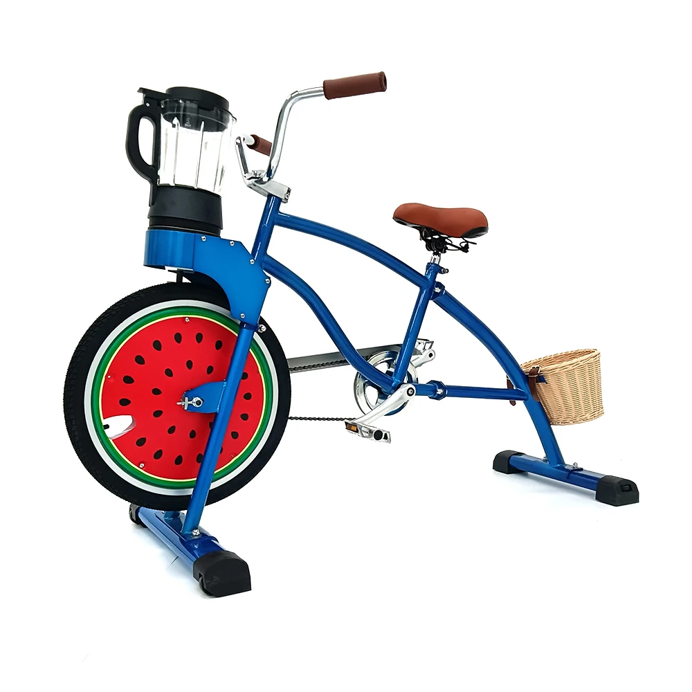EXI Bicycle Machines Blue Profession Engine Spinning Fixed Gear Party Bicycles With Blender