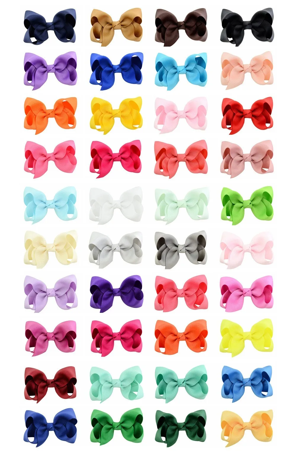 40 PCS 3Inch Hair Bows for Girls  Boutique Hair Bow Alligator Clips Hair Accessories for Baby Girls Toddlers Kids in Pairs