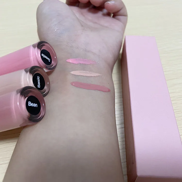 
Lip gloss nude colors private label shiny glitter shimmer lipgloss multi colors 50 pcs moq ready to ship 