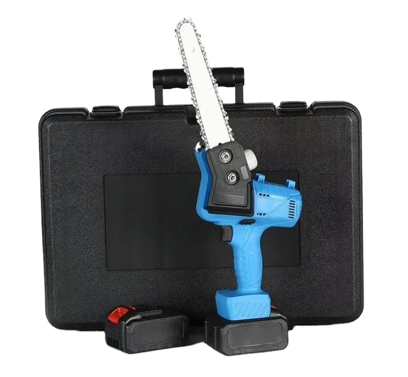 XWK  Mini 1200W Electric Chain Saw One-Hand Woodworking Rechargeable Lithium Battery Chainsaw Tool