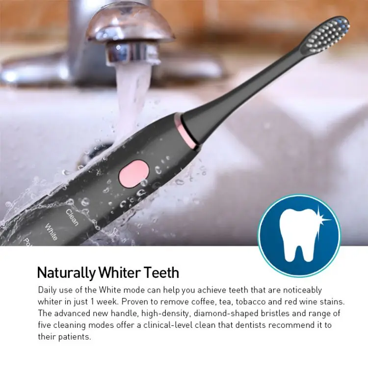 
Smart metal uv sonic led kids electric toothbrush slim electric toothbrush prices 