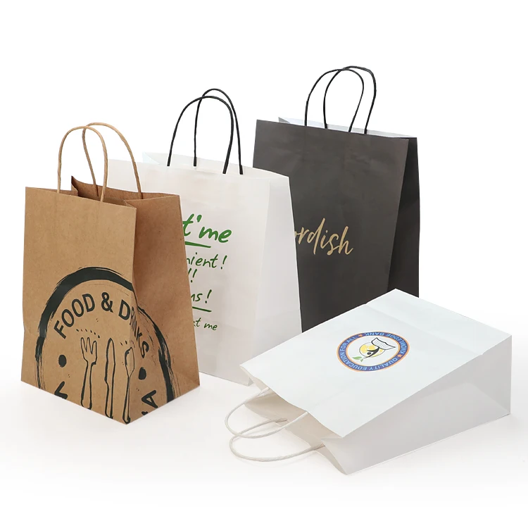 Cheap Price Coffee Shipping Craft Food Customised Paper Bag with Logo Printing