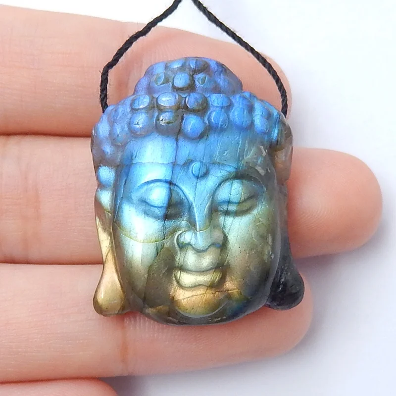 Buddha Gemstone Pendant, Buddha Gemstone Carvings, Natural Loose Gemstone for Jewelry Making