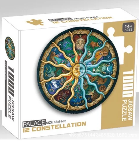 Adult 1000 pieces puzzle twelve constellations earth moon spot manufacturers educational toys