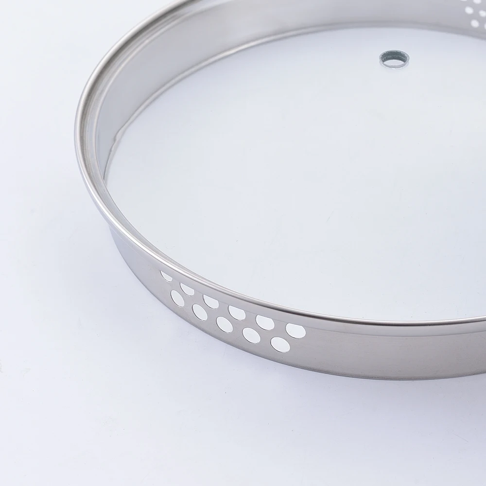 Low Price Guaranteed Quality Square Tempered Glass Pan Cover With Handle Aluminum Pan Oval Glass Cover