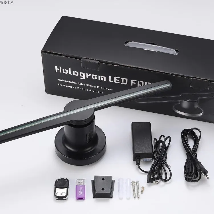  В продаже голографический 3D вентилятор WIFI HD логотип знак динамический рекламный дисплей с изображением Светодиодный