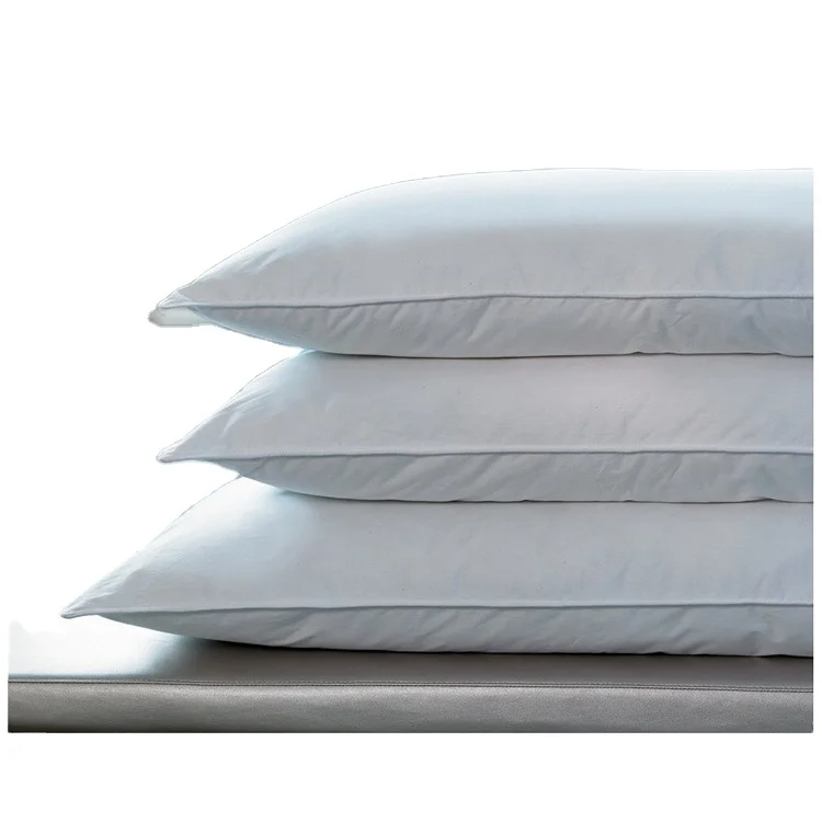 
100 luxury premium white 5 star hotel used neck aelous breathfable down-proof fabric duck home down feather filled pillows 