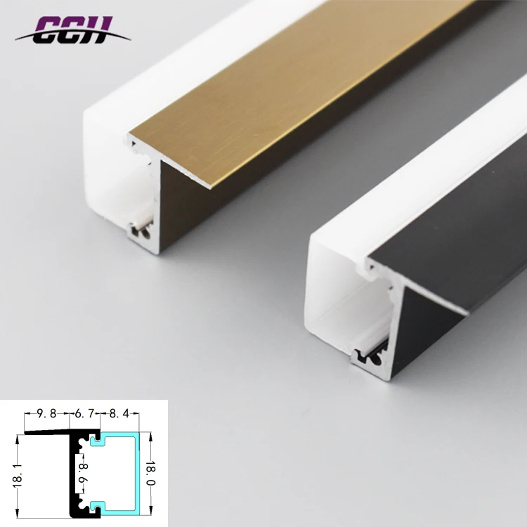 Kitchen cabinet Shelf Lighting led aluminum light bar for Kitchen cabinet Three-sided Luminous wine showcase