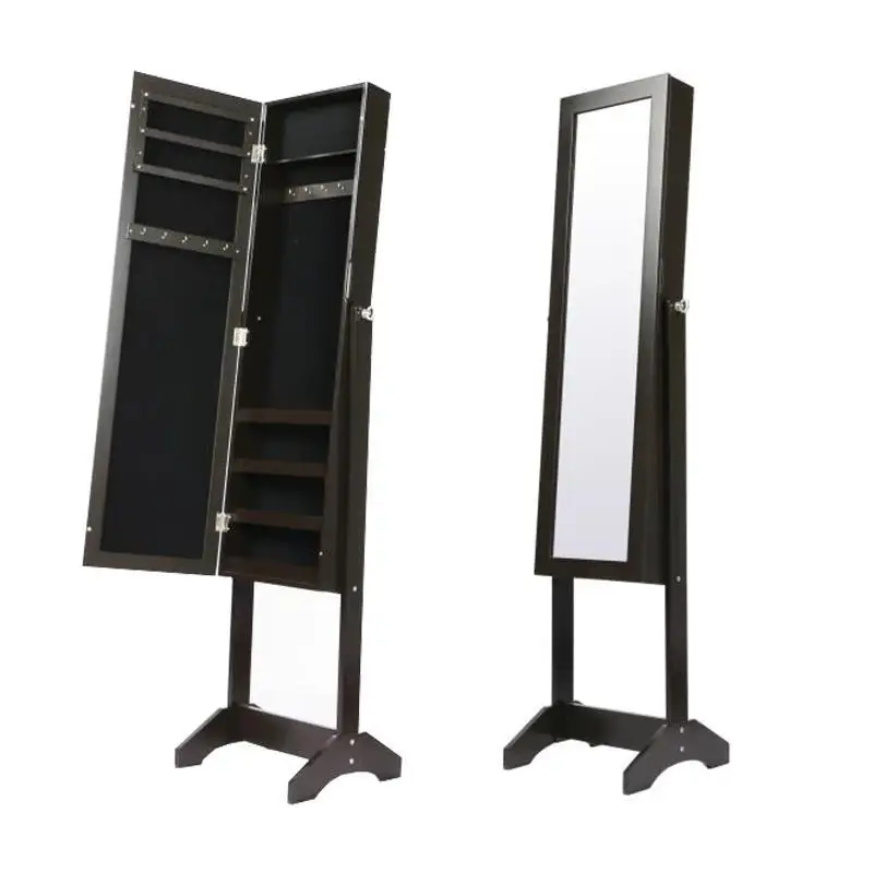 Shop Cabinet Display Counter For Store Hinge Hidden Cabinet  Wall Mount Jewelry Showcases Display Mirror Jewelry Cabinet