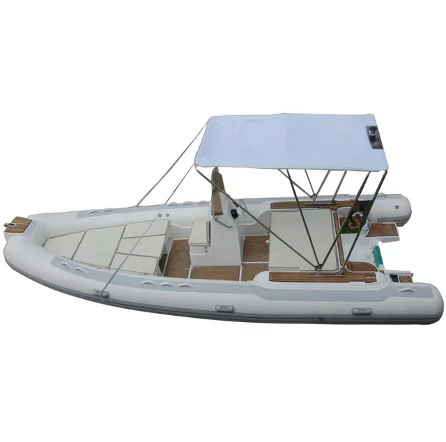 Роскошный 20-футовый Rib 600 Полужесткий Стеклопластик орка гипалон/ПВХ надувная лодка для продажи