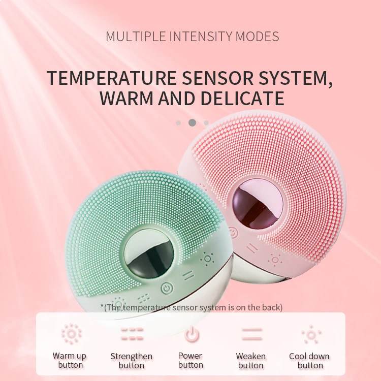 Electric Red Light Brush Dry Brushes Tools High Frequency Waterproof Cleansing Sonic With Antimicrobial Br Facial