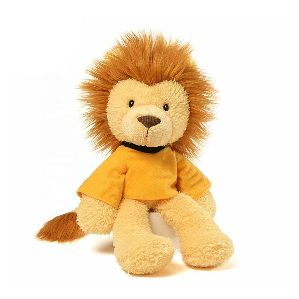 Unisex Custom CE ODM/OEM Stuffed Plush Soft Animal Toy Forest King Lion Made with PP Cotton