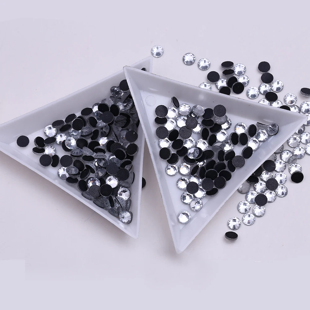 XULIN A Normal Faceted With Hot Fix Flat Back Crystal Glass DMC Hot Fix Rhinestone Stone For Garment Accessories DIY