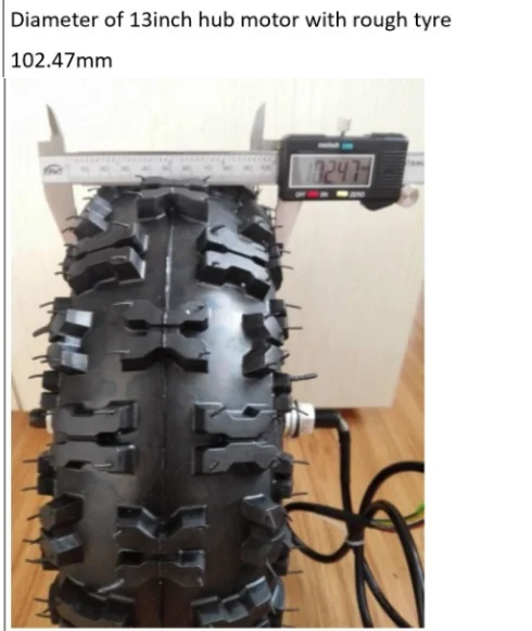 13 дюймов 24V 36V 48V 250W 400W 500W 800W Электрический мотор для центрального движения с rode давление в шинах