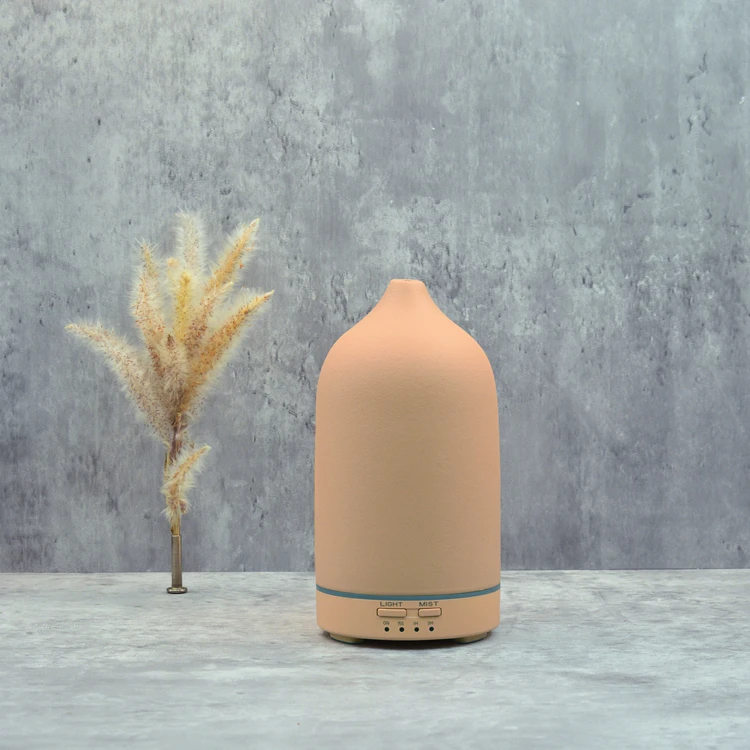 7 color Light 160ml Ceramic Air Humidifier Ultrasonic Aromatic Essential oil Aromatic Ceramic diffuser aroma