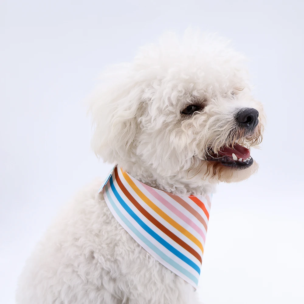 Hot Sale Pet Dog Bandanas Collar Custom Logo Novelty Designed Printed Polyester Wholesale Cat And Dog Bandanas