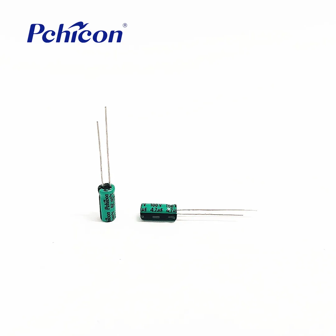 Pchicon Лидер продаж, партиями по 4.7mfd/100V 5*9 RZ 8000hrs алюминиевый электролитический конденсатор с алюминиевой крышкой производитель