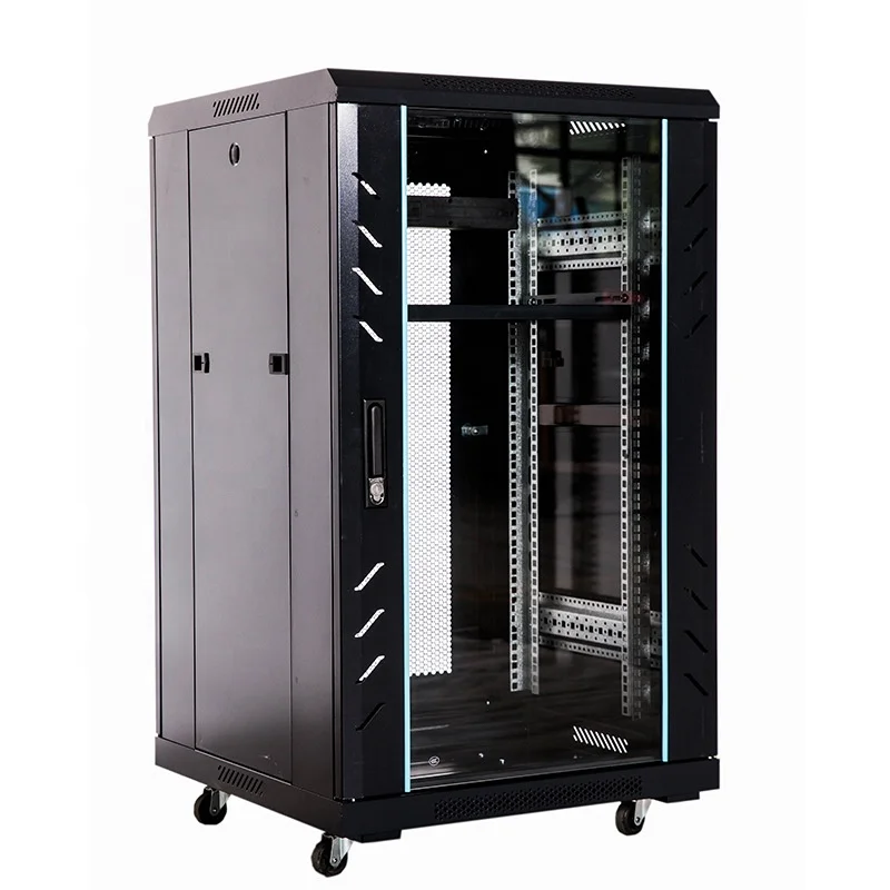 18u 22u Server Rack 19 Inch Standard Network Cabinet SPCC Cold Rold Steel Thickened Weak Current Box Cabinet