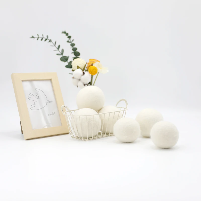 Hot selling 100%wool electrostatic removal drying ball adsorption fiber wool drying ball