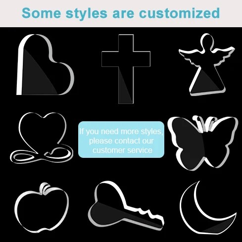 Custom wholesale high quality clear crystal crafts acrylic key shapes for table decoration ornaments lover gifts