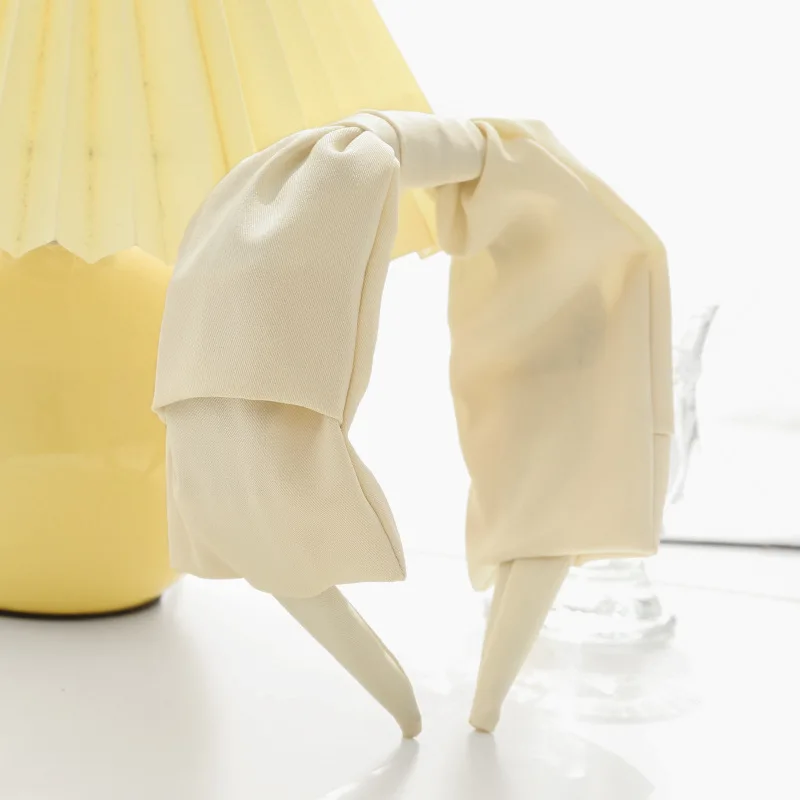 Wholesale simple solid color party hair band girl cute oversized hair band