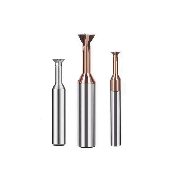 Steel used cutter milling HRC 55 Dovetail slotting cutter tungsten steel cemented carbide with coating for steel end mill