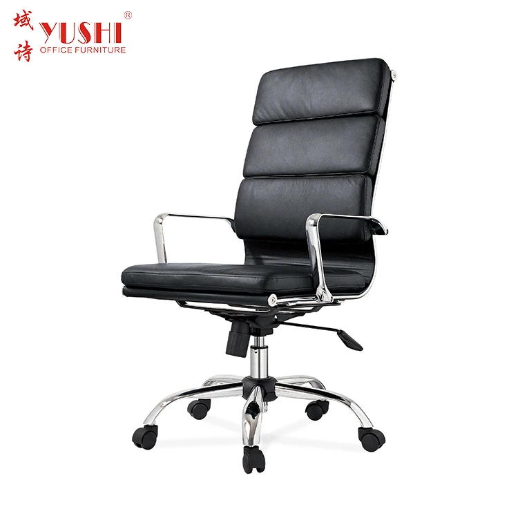 Роскошные поворотным подъемником с высокой спинкой кожаный boss офисное кресло руководителя