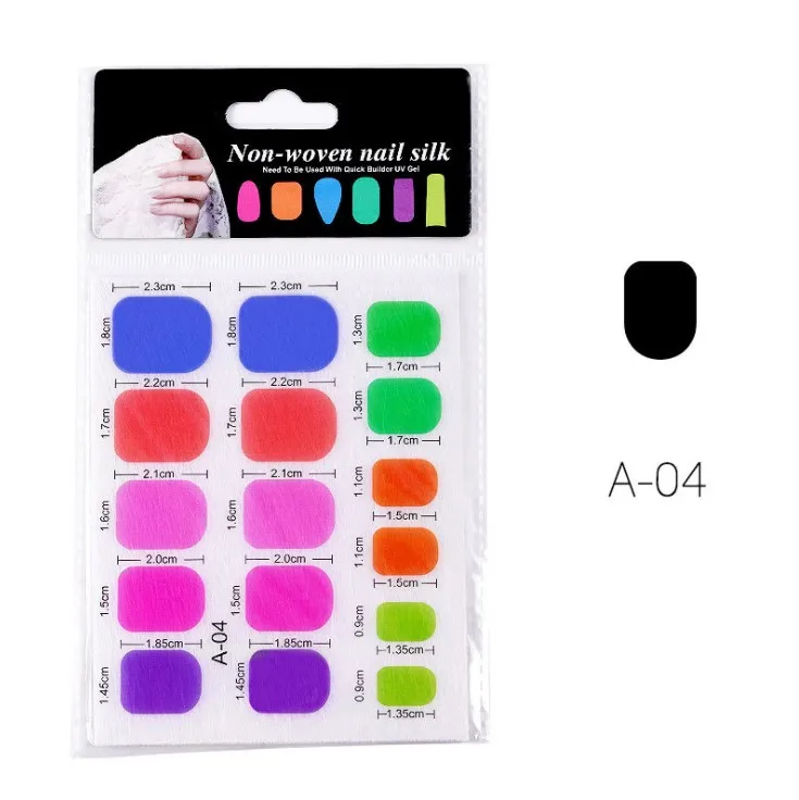 
Wholesale 16G Silk Nail Wrap With Fiber Glass Gel Nail 