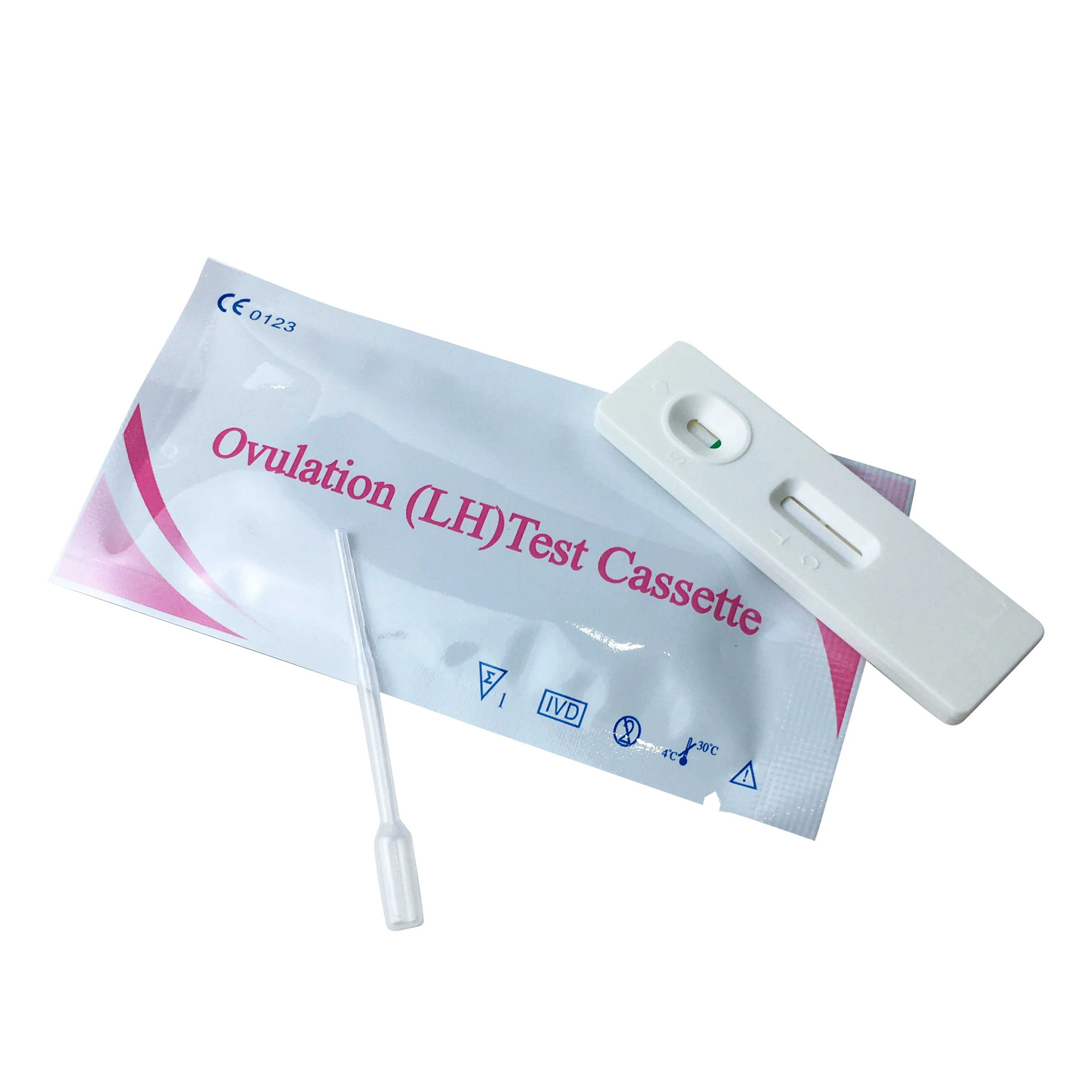 Household Medical Female One Step Diagnostic Pregnancy Diagnostic Rapid Self Testing Cassette Urine LH Ovulation Test Strip Kit