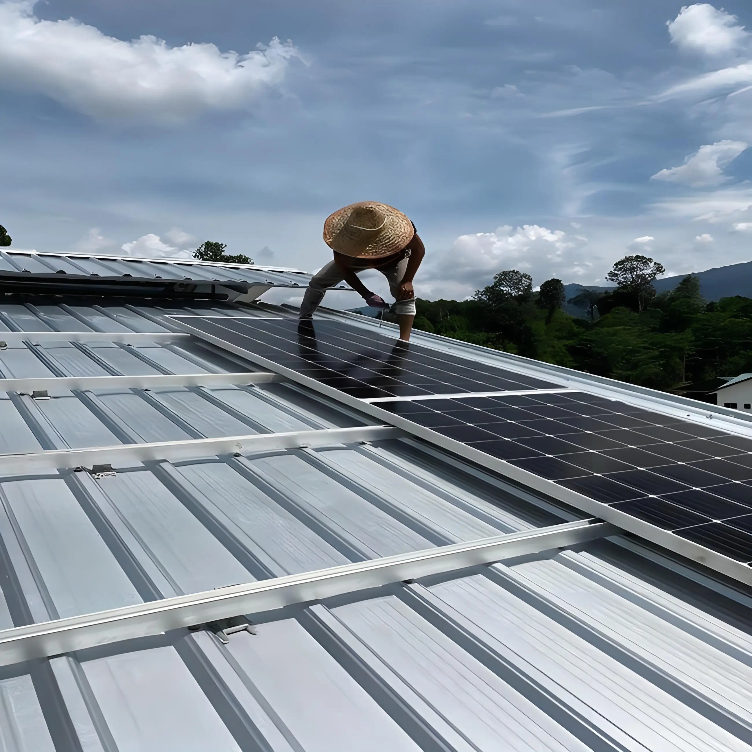 Chinese Factory Solar Mounting Brackets Solar Roof Tile Mounting Structure System