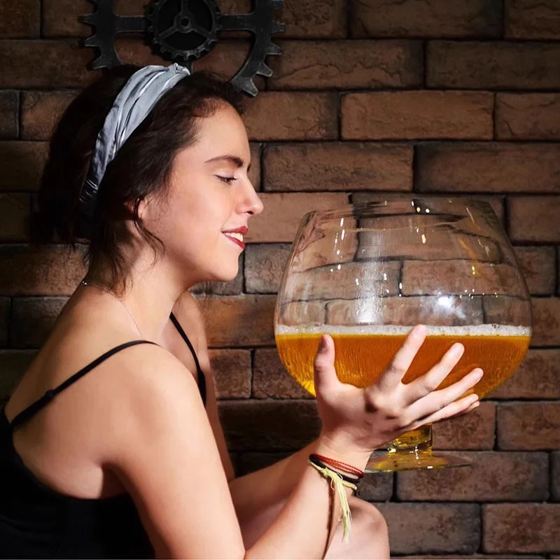 Super Large-capacity 32oz Beer Mugs Wine Glass Extra-large Goblet Classic Giant Glass Beer Stein Beer Glasses For Freezer
