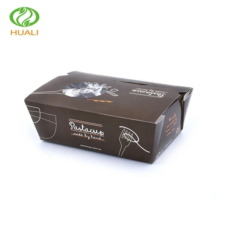 Disposable Kraft Lunch Box For Fast Food Packaging Take Away Food Container Paper Boxes