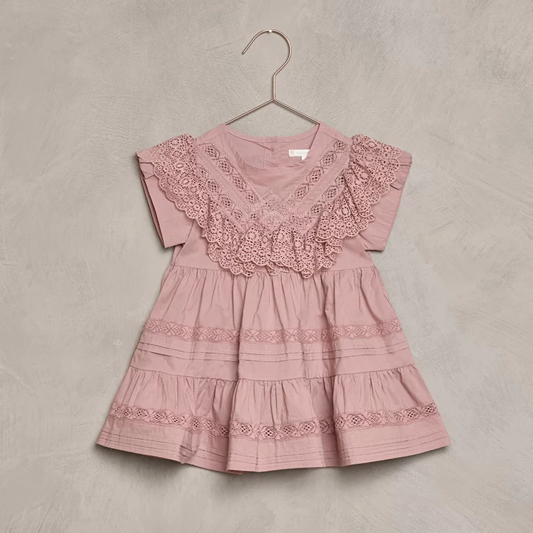 High Quality Comfortable Eco-Friendly Casual Summer Kids Puffy Flower Ruffle Dresses For Baby Girl