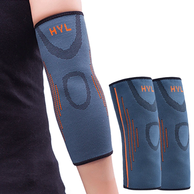 Factory wholesale custom logo compression Nylon elbow Sleeve Knitted Elbow Brace for tennis golf