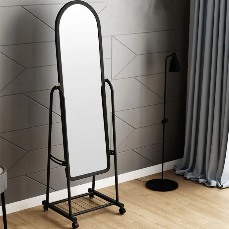 Hot Selling Modern Floor Mirror Standing with Wheel Floor Standing Mirror Fashion Dressing  Mirror