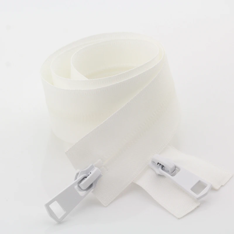 5#nylon Zipper spot high quality long chain invisible zip coat clothes bag zipper with double sliders waterproof zipper