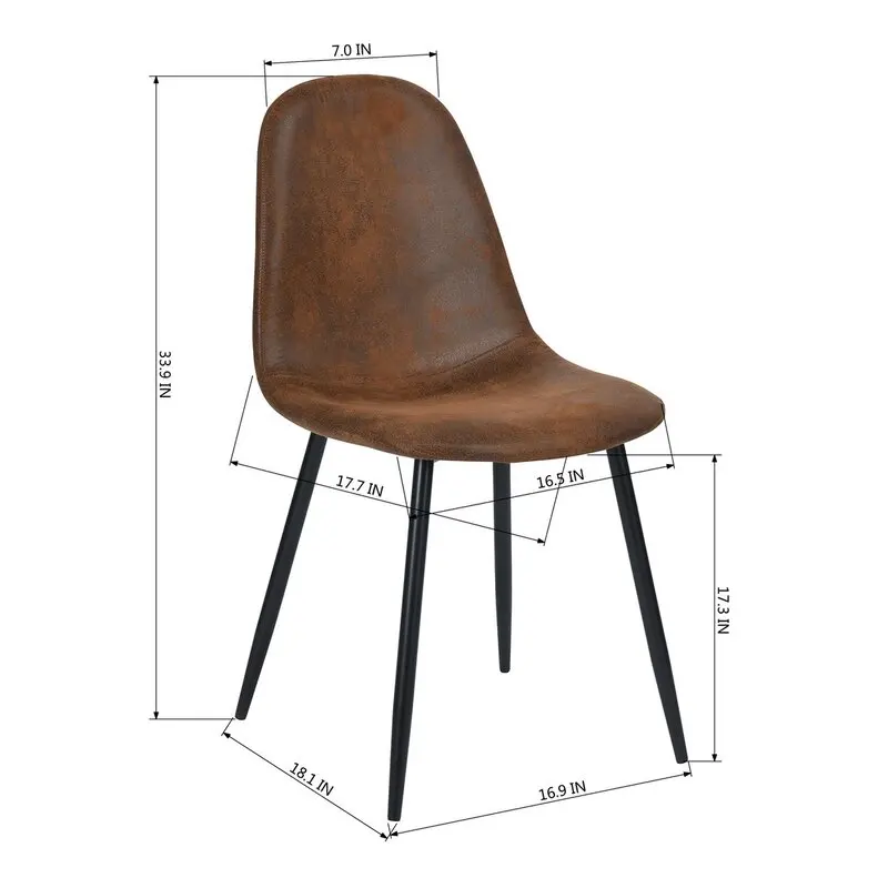  Chinese chippendale Gillham Side Chair in Brown OEM versailles Suede dining