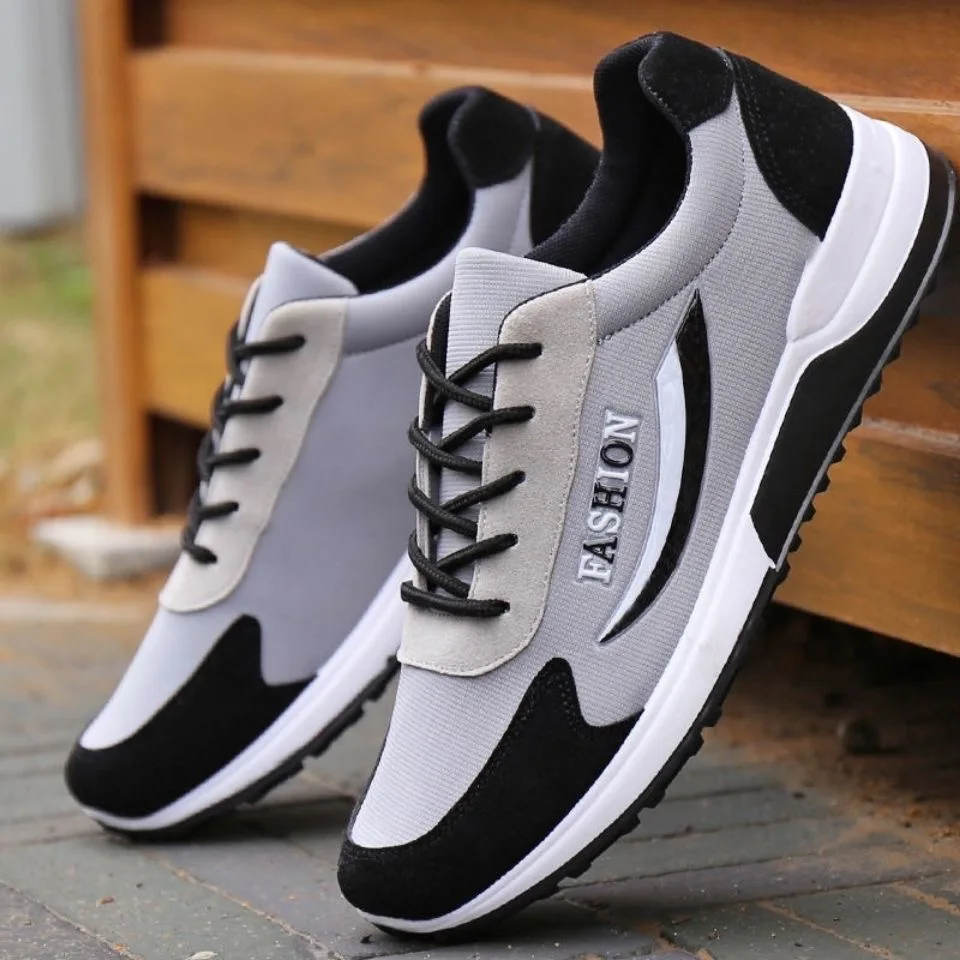 New Mens sports Shoes For Foreign Trade Breathable Casual Versatile Letter Running Comfortable Trendy Simple And Single