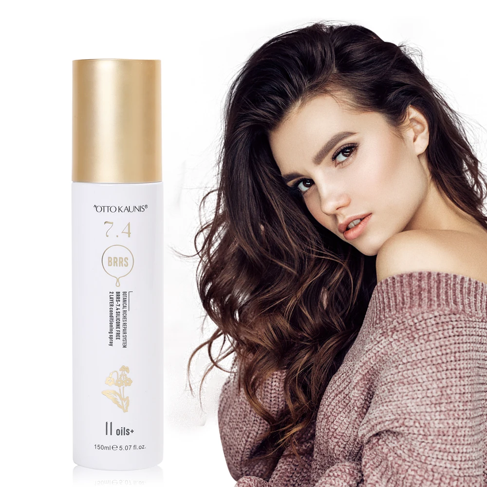 Private Label Silicone Free Argan Protein Leave In Hair Conditioner Spray Hair Care Silkening Mist Spray for All Hair