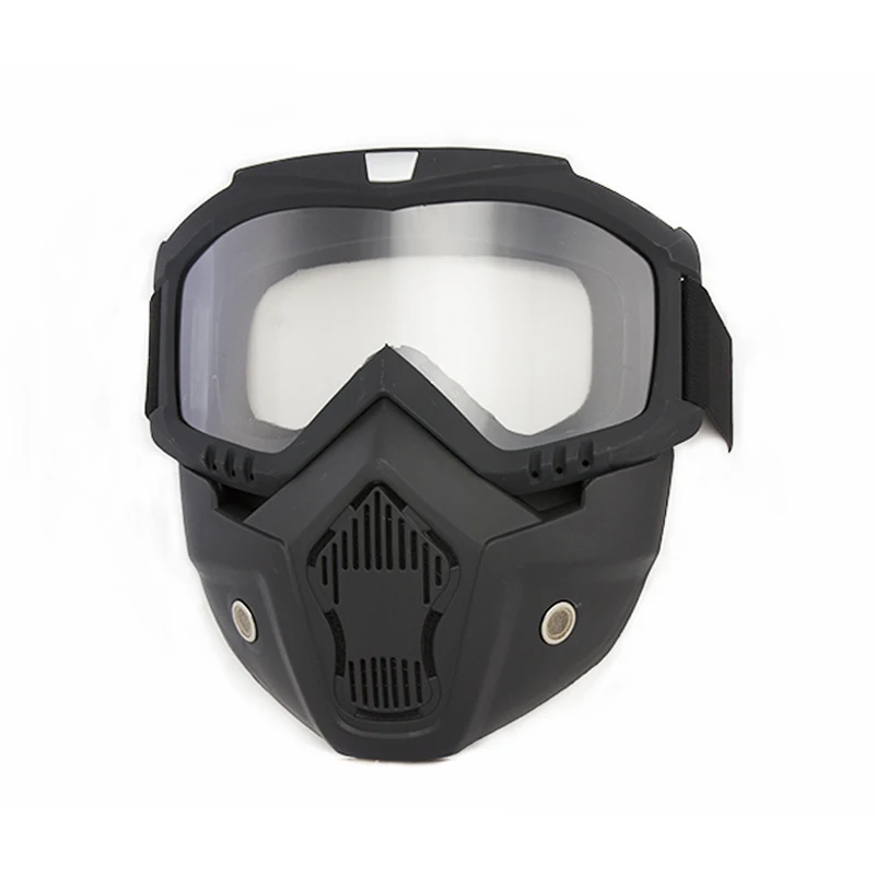 Motorcycle Helmet Mask Tactical Military Paintball  CS  Masks Shooting Goggles Motorcycle Hiking Full Face Mask