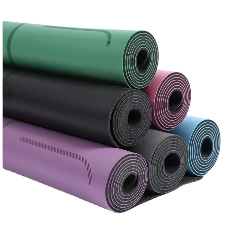 2023hot selling anti slip organic biodegradable luxury keep health eco-friendly 3 mm travel PU yoga mat outdoor