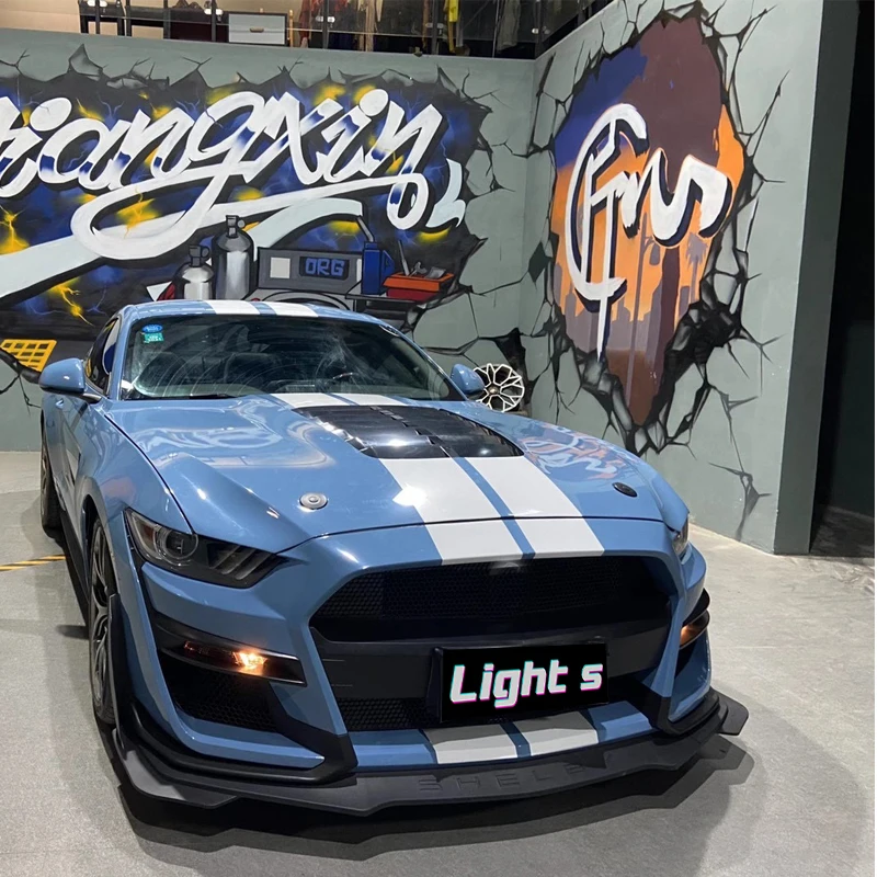 Grille front rear bumper head lights tail lights for Ford Mustang 15-17 upgrade Shelby GT500 look like