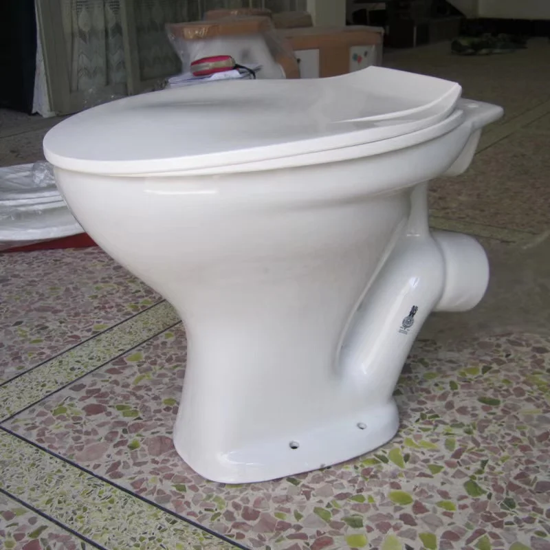Africa Nigeria Ghana Twyford WC Ceramic Toilet Bowl with Bibet Sprayer P-Trap S-Trap Including Seat Cover
