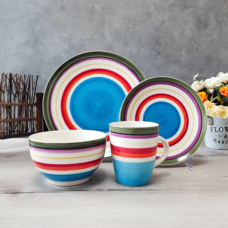 Family Dinnerware Sets Stoneware  Dinnerware Sets Luxury Wholesale New Design Turkish Dinnerware Set