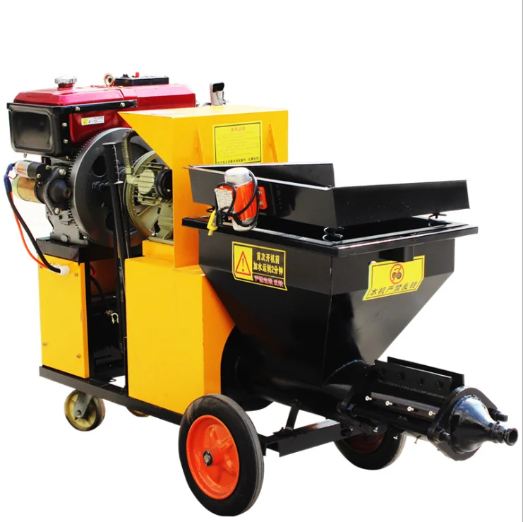 Cement Spray Wall Plaster Diesel Machine wall painting machine/Diesel Wall Cement Mortar Spray Plastering Machine