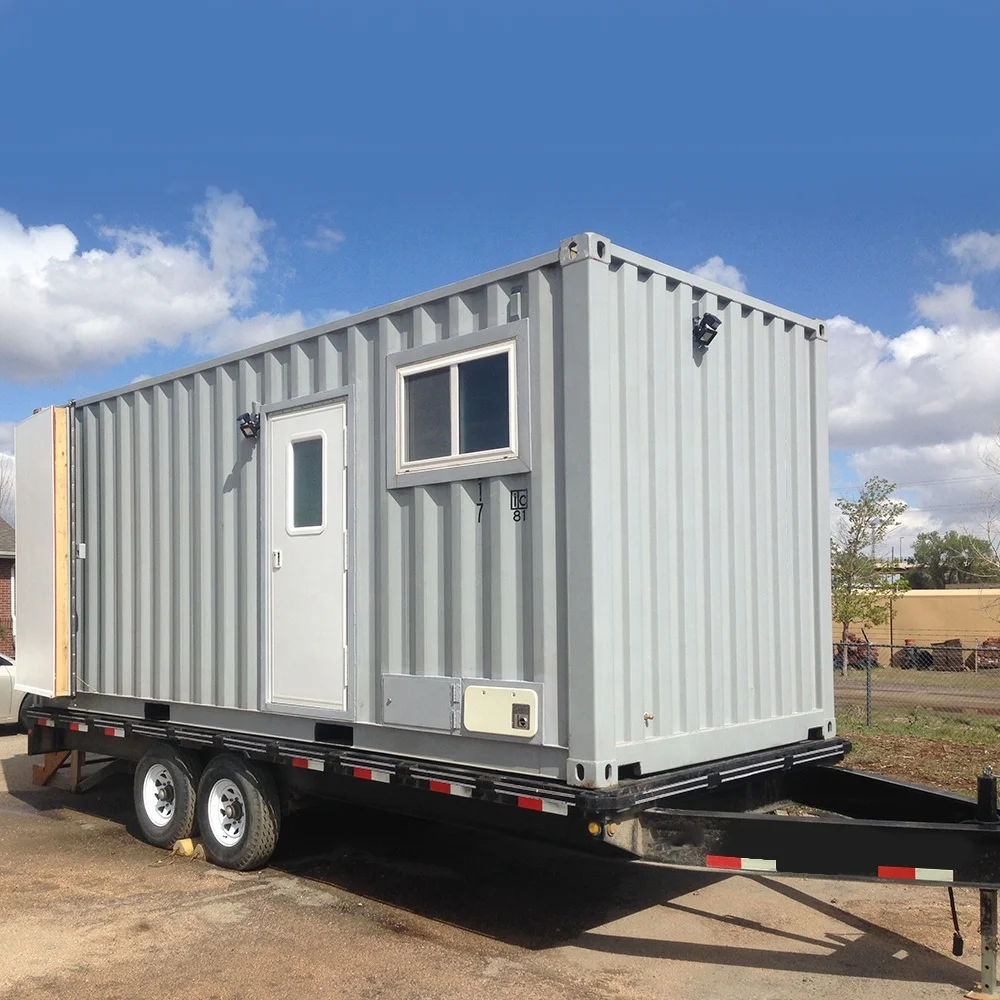 Lightweight travel trailer car house 4x4 caravan with shower