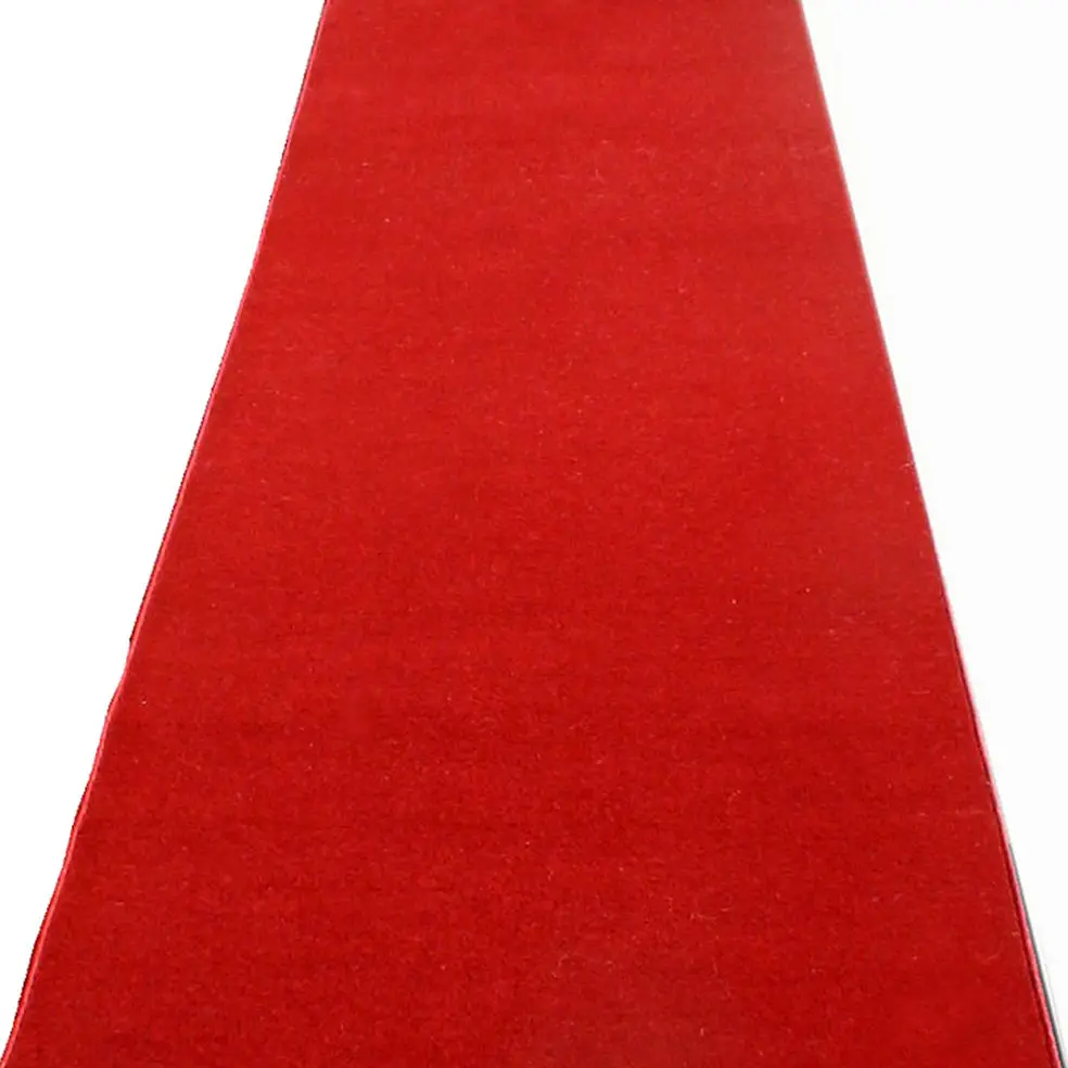 Red Carpet For Weddings Stage Commercial Event Rugs Hot selling outdoor wedding red carpet Hotel Red Capet anti-slip backing