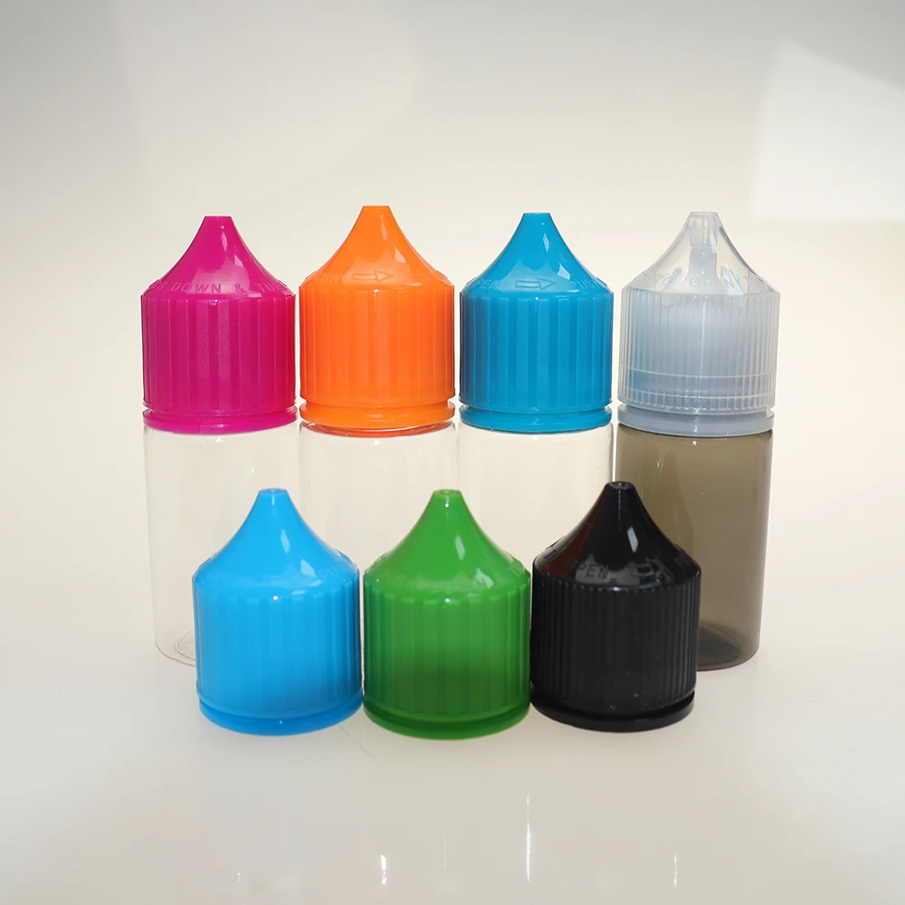 10 ML V3 black plastic PCR bottle with a slim mouth cap and tip