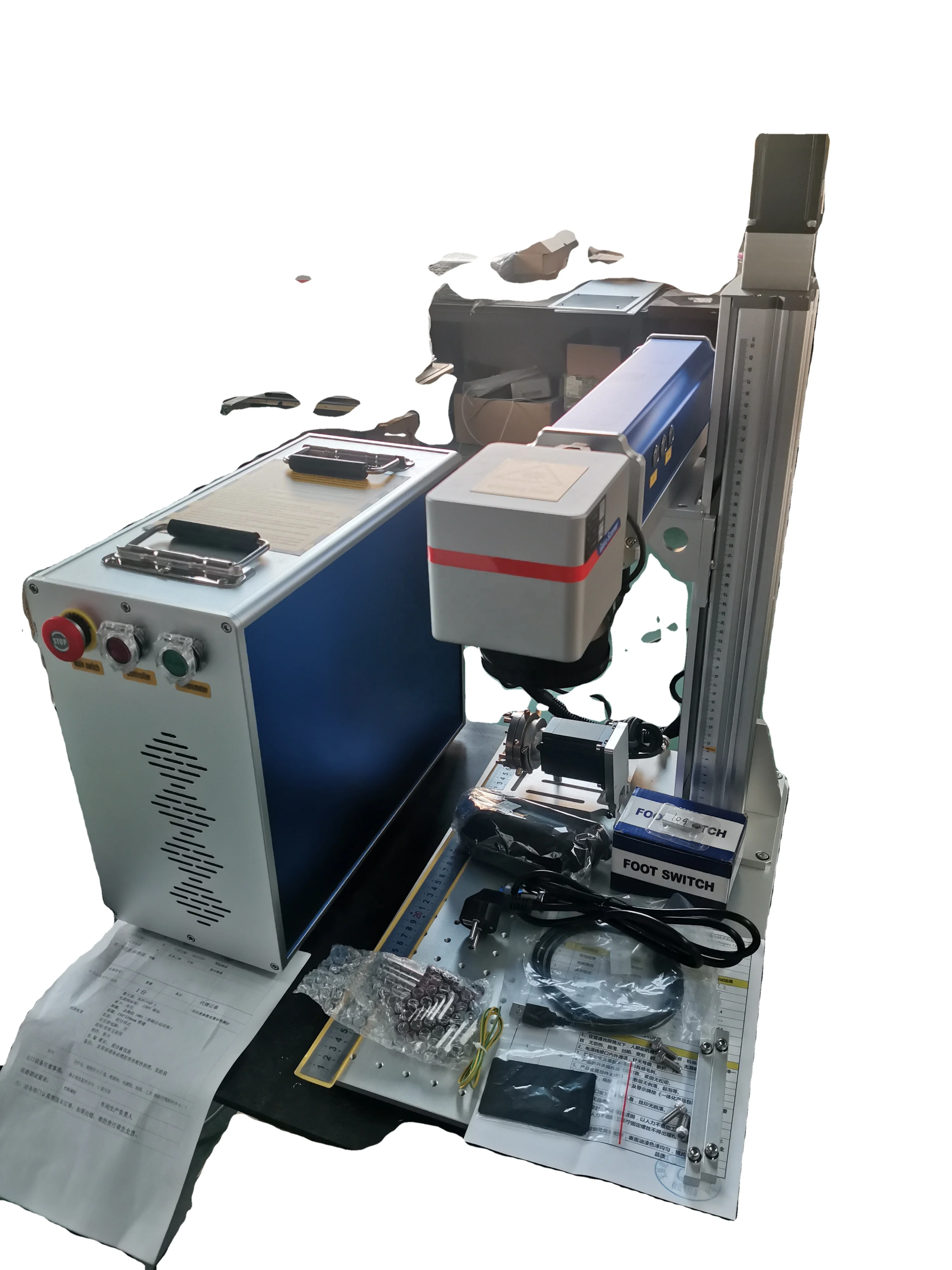 Desktop Portable UV Fiber Laser Marking Machines Metal Engraving Machines with Raycus Max JPT Laser Source Automatic