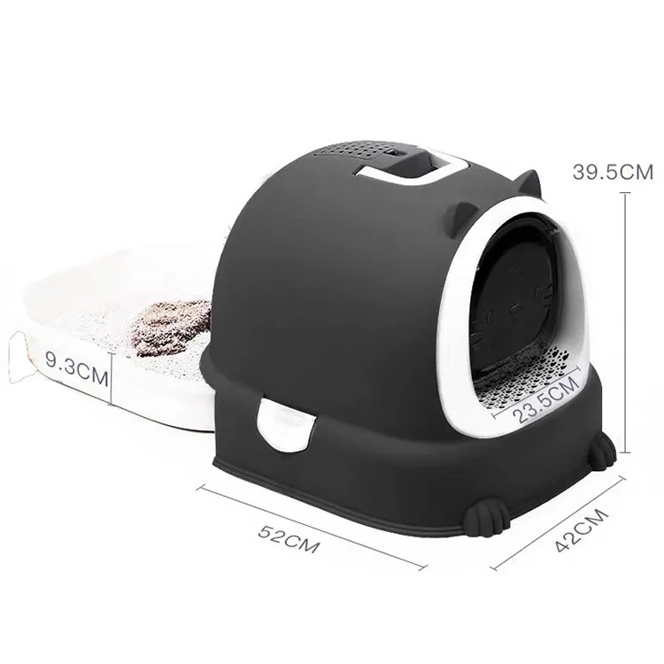 Direct Sell Big Space Fully Enclosed Door Large Cat Litter Box Deodorizing Cat Indoor Automatic Cat Toilet